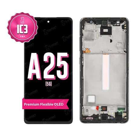Samsung A25 5G IC3 Screen Replacement with Middle Frame | OLED