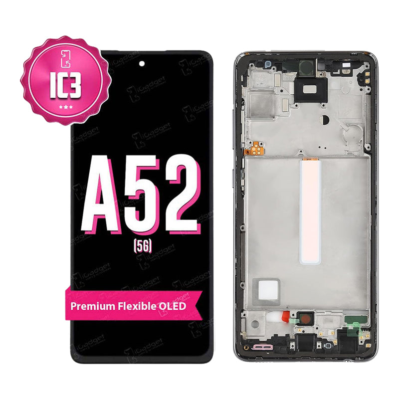 Samsung A52 5G IC3 Screen Replacement with Middle Frame | OLED