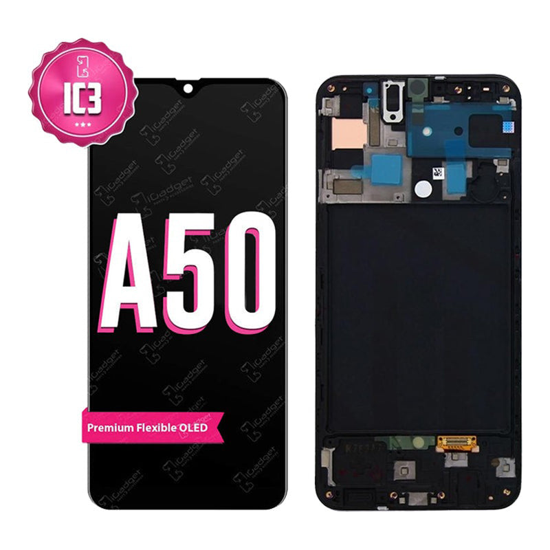 Samsung A50 IC3 Screen Replacement with Middle Frame | OLED