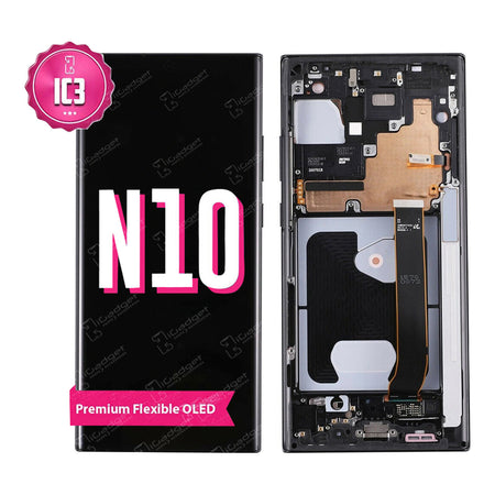 Samsung Note 10 IC3 Screen Replacement with Middle Frame | OLED