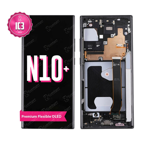 Samsung Note 10 Plus IC3 Screen Replacement with Middle Frame | OLED