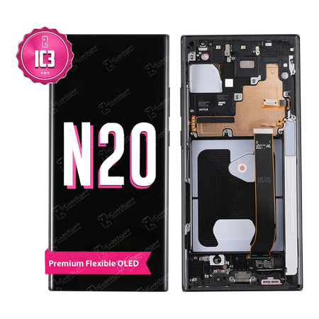 Samsung Note 20 IC3 Screen Replacement with Middle Frame | OLED