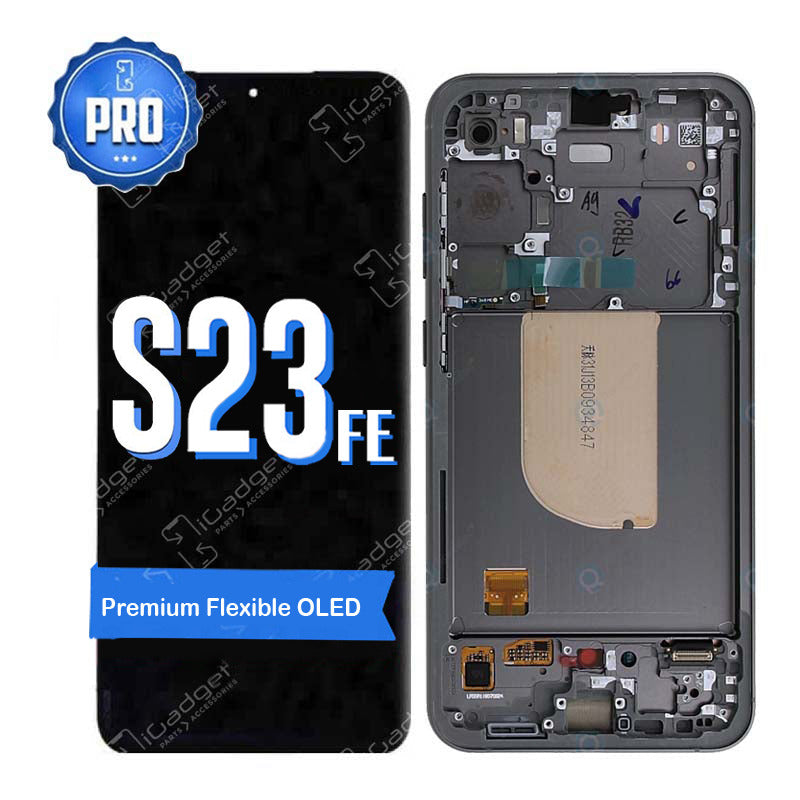 Samsung S23 FE 5G OLED Screen Replacement with Middle Frame | OEM (SM-S711B/S711U)