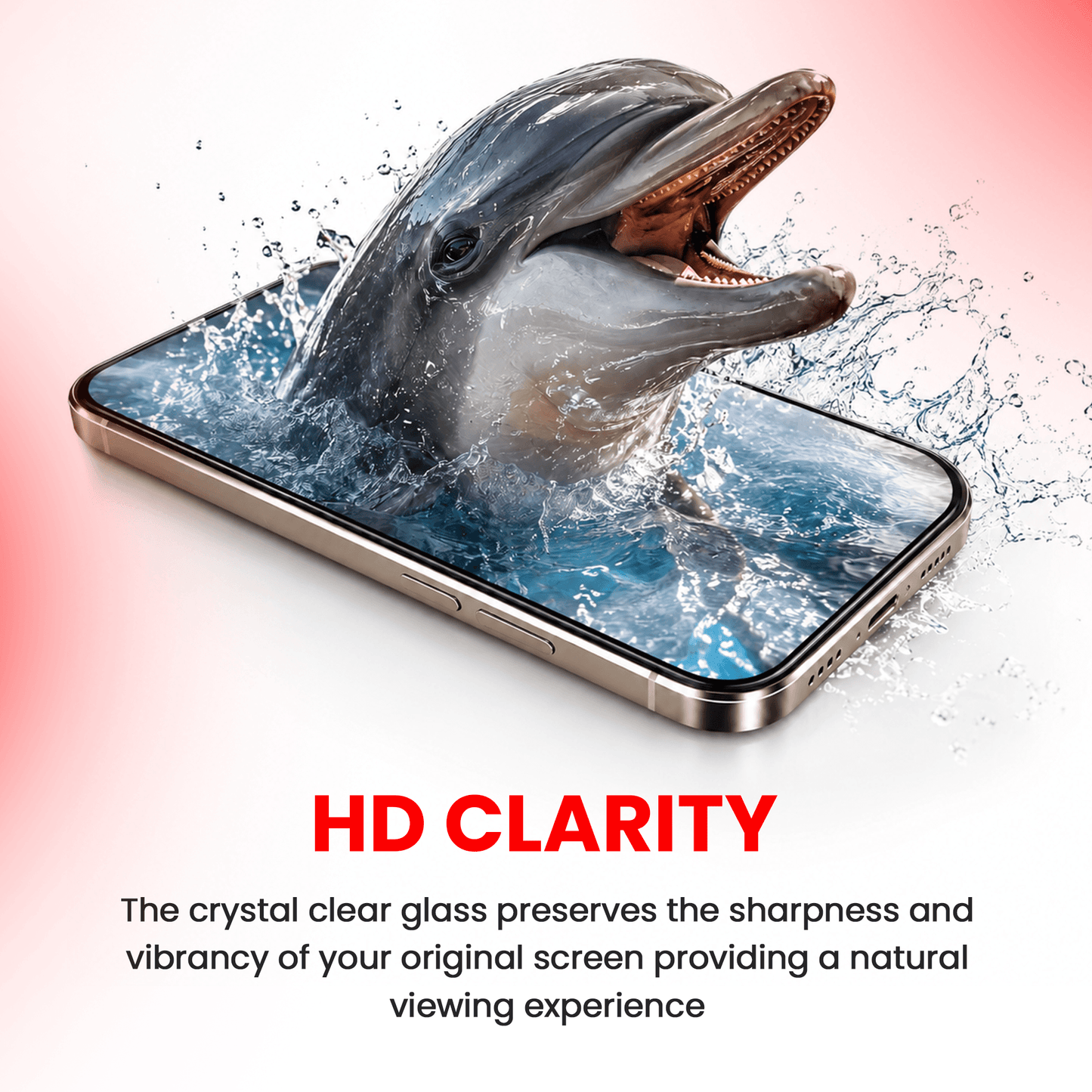iPhone 15 and iPhone 16 Screen Protector Ultra Clear with Installation Tray | Full Coverage Tempered Glass
