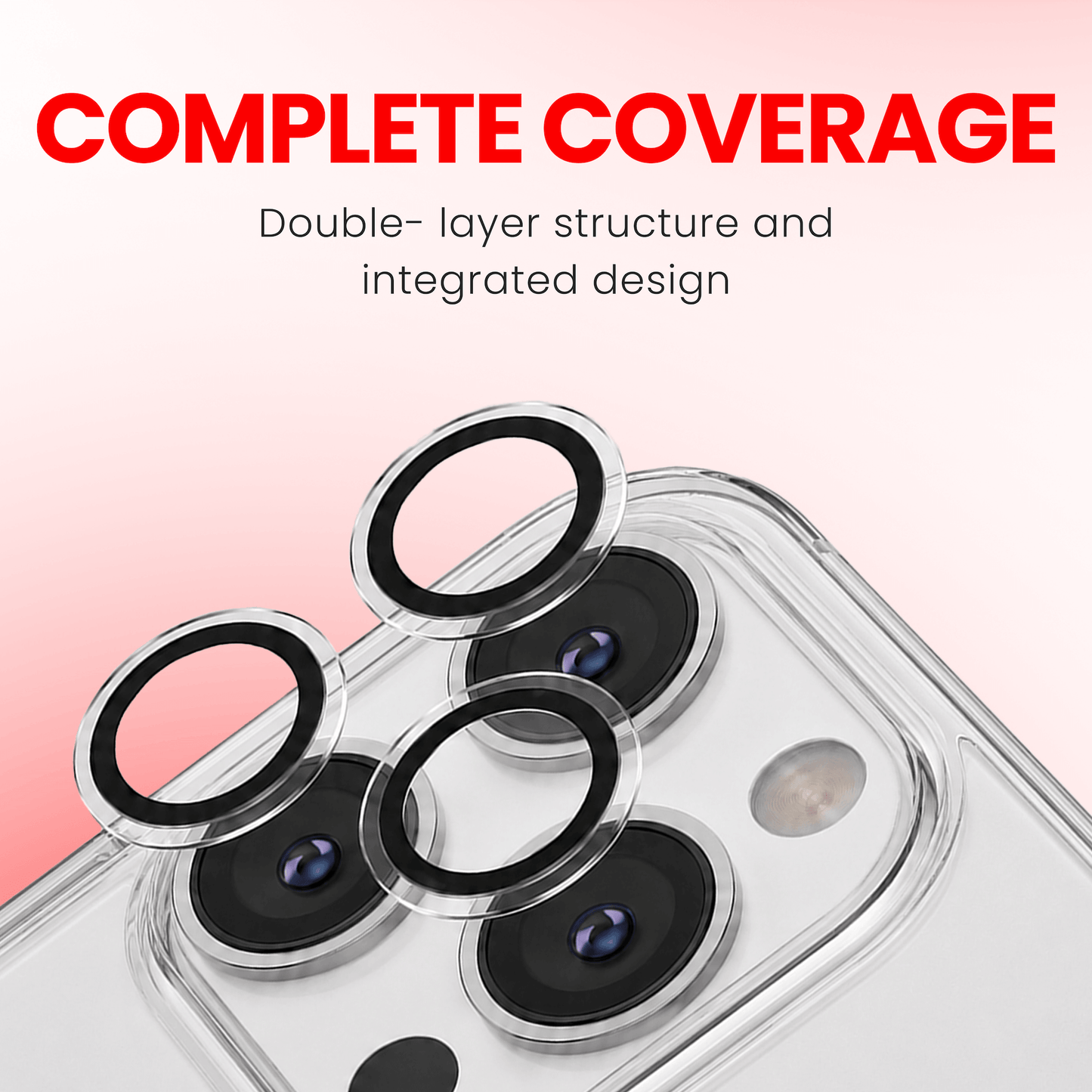 iPhone 15 Pro/15 Pro Max Camera Lens Cover Protector | Tempered Glass