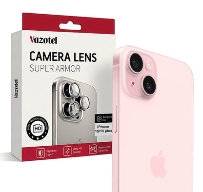 iPhone 15/15 Plus Camera Lens Cover Protector | Tempered Glass