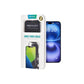 REPART retail box for the iPhone 16 premium soft OLED screen replacement, shown with the screen fitted to an iPhone 16