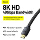 Baseus HDMI male to male 2m cable featured with 8K HD picture quality, 3D visual effects and dynamic HDR
