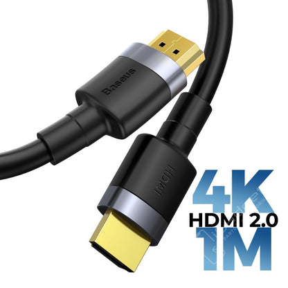 Baseus 4K Cafule HDMI to HDMI Cable 18gbps High Speed v2.0 with HD Audio (1m)
