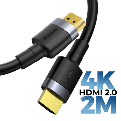 Baseus 4K Cafule HDMI to HDMI Cable 18gbps High Speed v2.0 with HD Audio (2m)