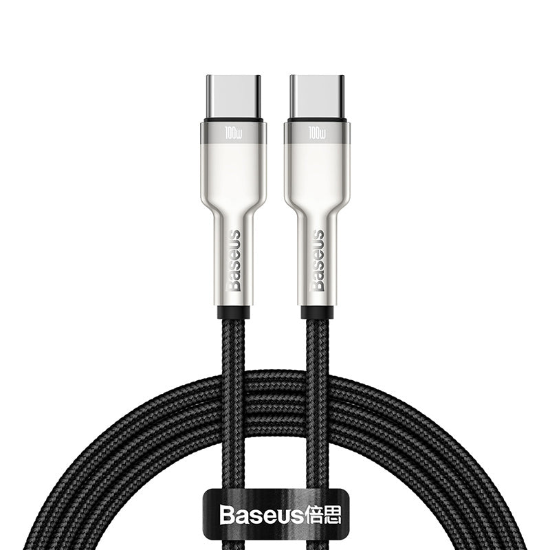 Baseus 1m Cafule Metal Series QC3.0 100w USB C to USB C Fast Charging Cable
