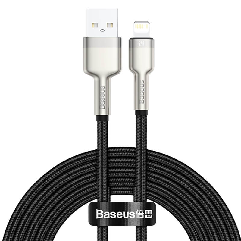 Baseus 2m Cafule Metal Series 2.4A Lightning to USB Fast Charging Cable