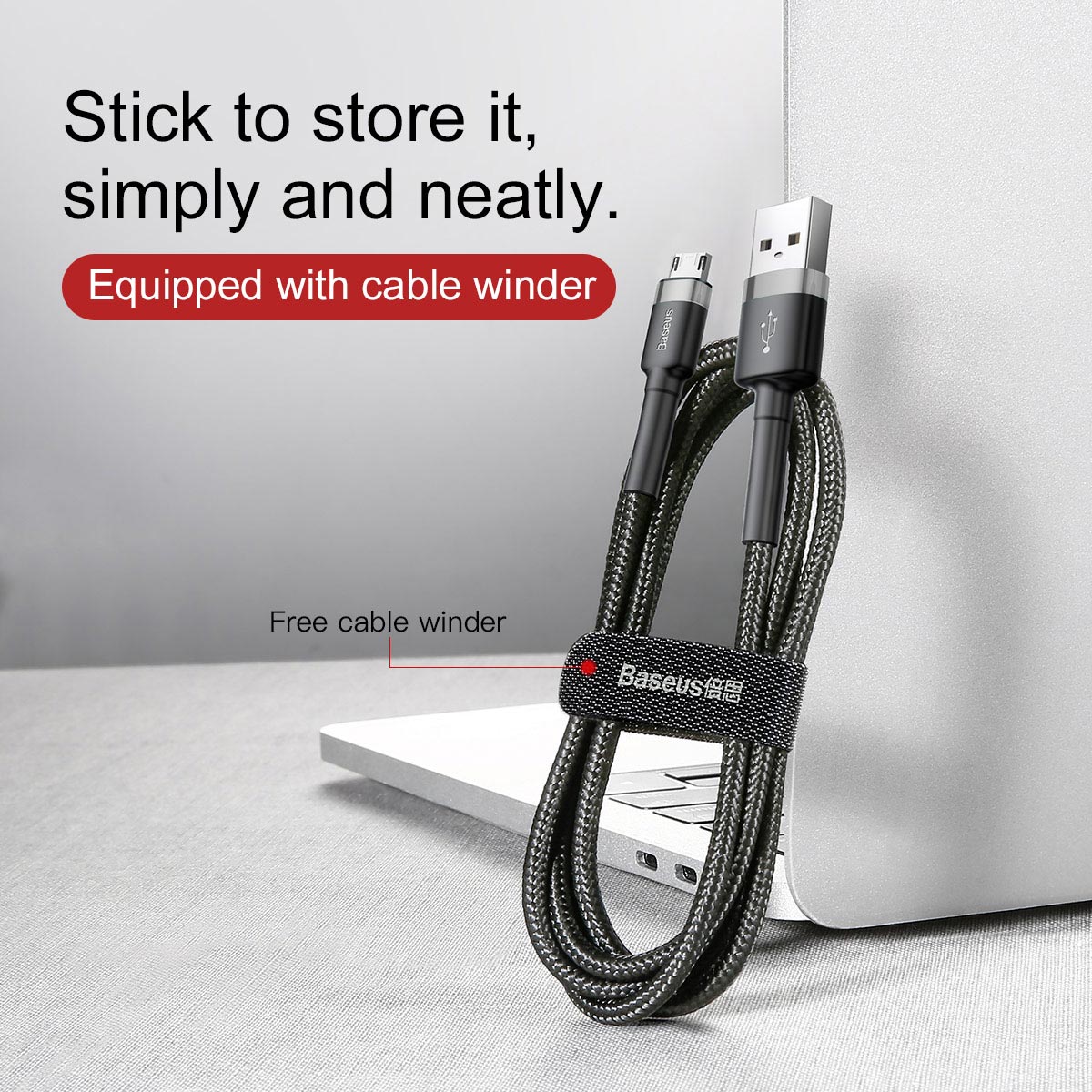 BASEUS 1M Micro USB Cable (2.4A) | Cafule Series Fast Charging Cable