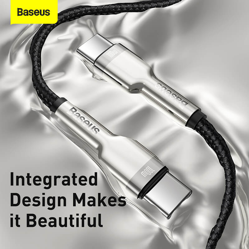 Baseus Cafule Metal Series 100W USB C to USB C Cable built with a integrated design which makes it beautiful