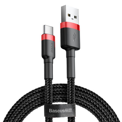 Baseus Cafule Type C to USB charging cable red and black 0.5m