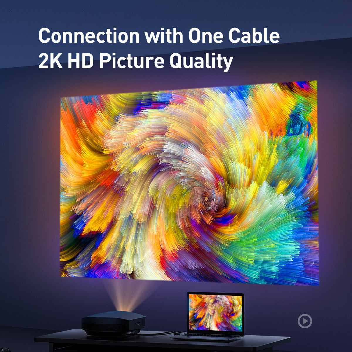 Baseus Enjoyment DVI to DVI HD 2K Male to Male 24+1 DVI-D Cable (2m)