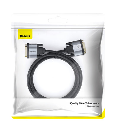 Baseus DVI to DVI HD 2K Male to Male 24+1 DVI-D Cable (2m)