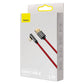 Baseus 2m Legendary Series 2.4A Lightning to USB Elbow Bend Red Cable packaging