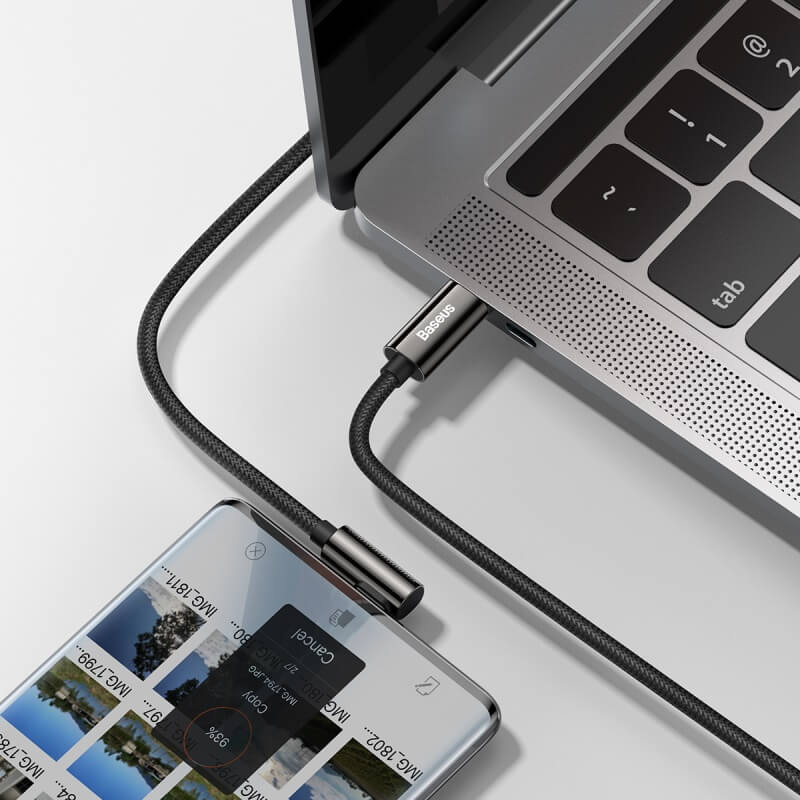 Baseus Legendary Series 100w USB C to USB C Cable can transfer data easily from phone to laptop