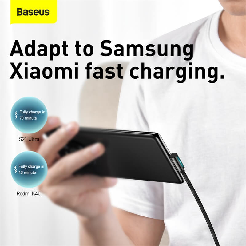 Baseus Legendary Series 100w USB C to USB C Cable is adapted to Samsung Xiaomi fast charging