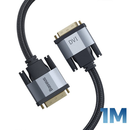 Baseus DVI to DVI HD 2K Male to Male 24+1 DVI-D Cable (1m)