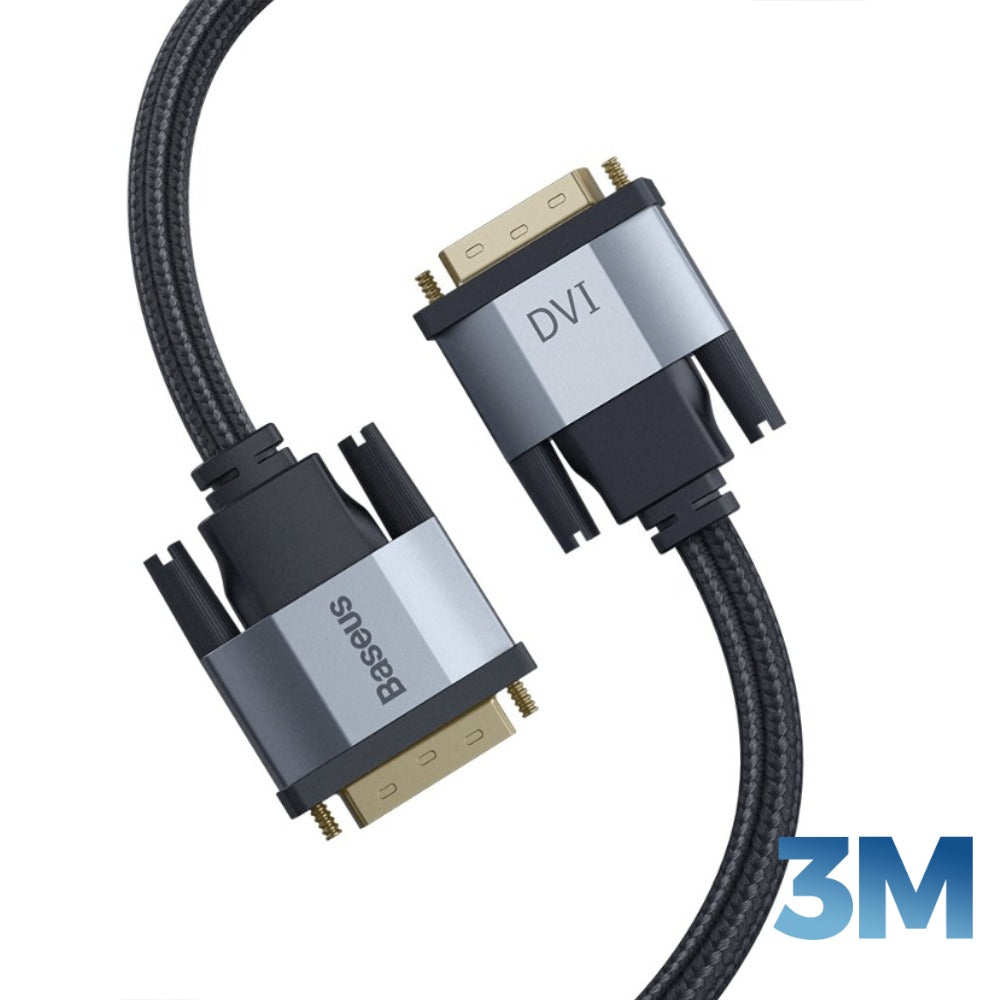 Baseus Enjoyment DVI to DVI HD 2K Male to Male 24+1 DVI-D Cable (3m)