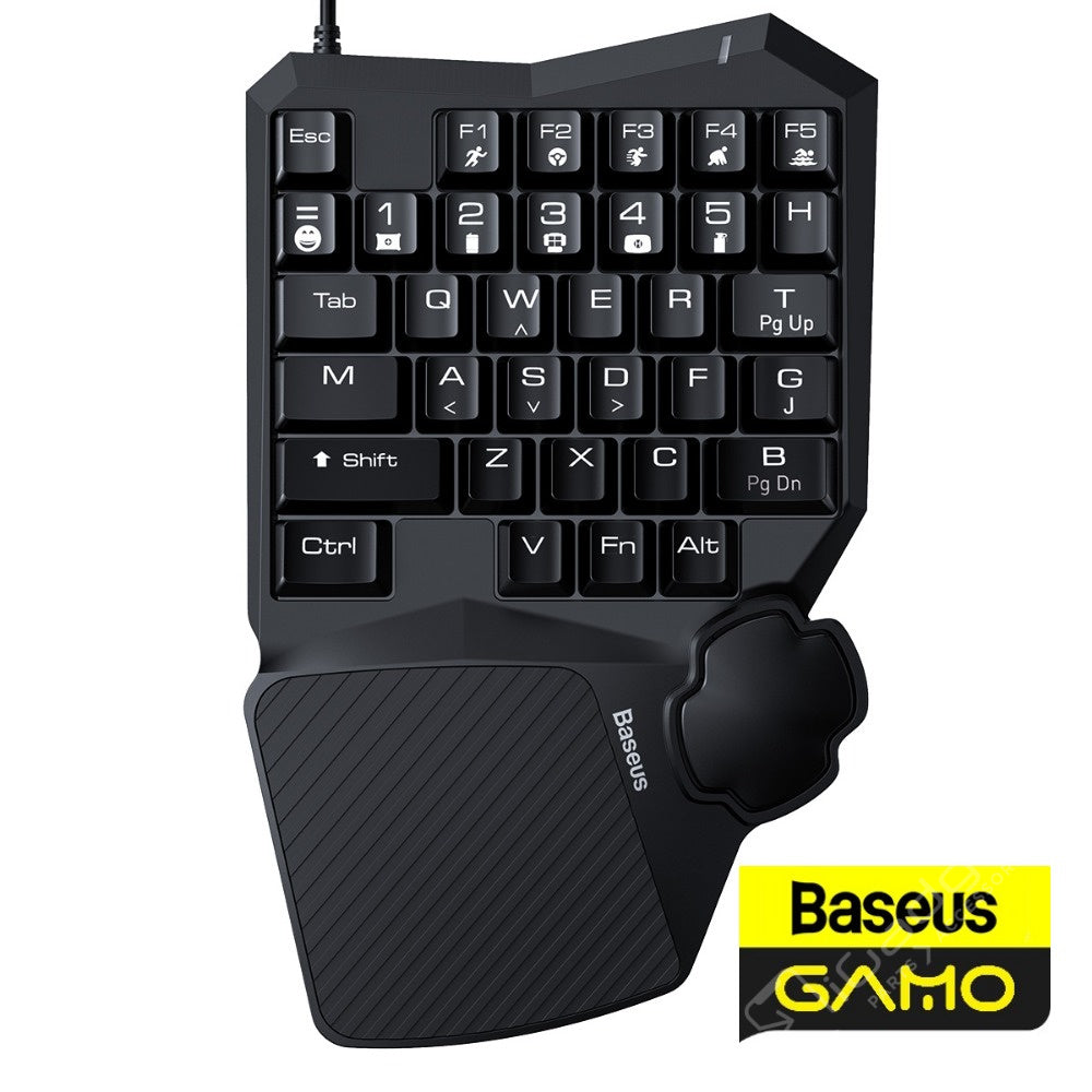 Baseus GAMO USB Corded One-Handed Blue Switch Gaming Keyboard with 35