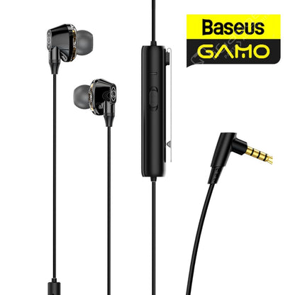 Baseus GAMO 3.5mm H08 Immersive Virtual 3D Gaming Headset Earphones for mobile and PC
