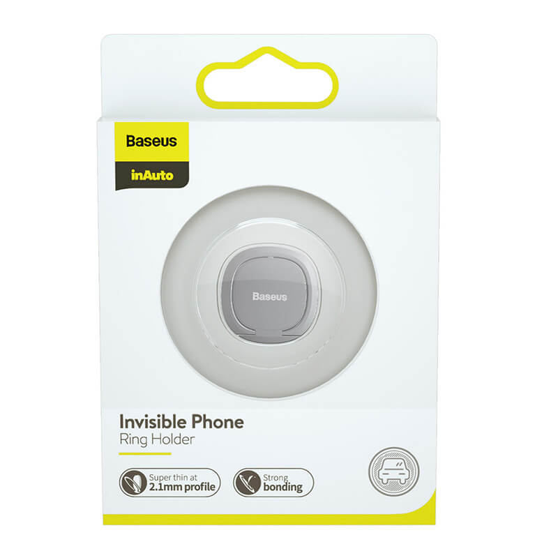 Baseus Invisible Phone Ring Silver Holder and Kickstand outer package