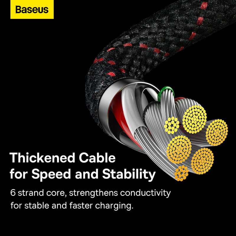BASEUS 100W Elbow Type-C to USB Charging Cable (2M) | MVP 2 Series USB L-Shaped Bend Fast Charger Cable