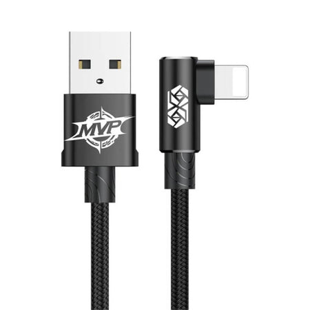 BASEUS MVP Series Elbow Mobile Gaming Cable 2A | USB to iPhone Lightning Cable (1m)