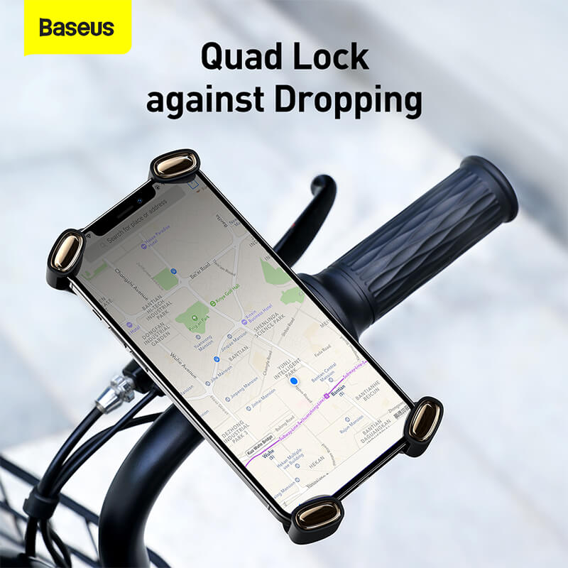 Baseus Quick Cycling Quadlock mount can get adjusted which prevents dropping