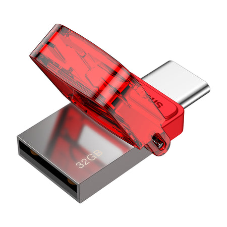 Baseus 32Gb OTG 480Mbps Red Hat Type C to USB Flash Disk Drive
