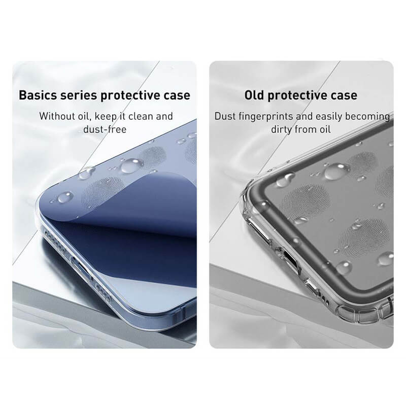 Baseus iphone transparent case is dust free, without oil as compared to old protective case
