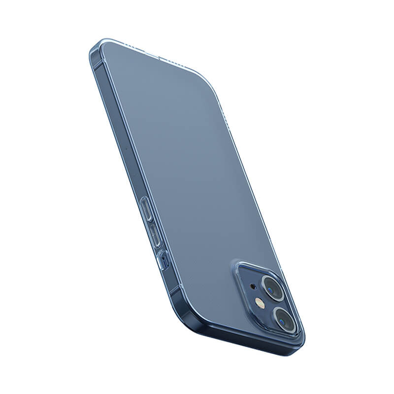 Baseus simple series transparent case on iphone