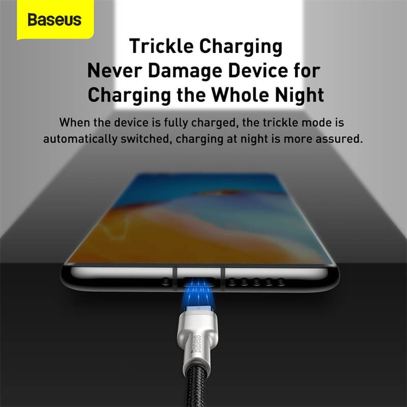 Baseus Cafule Metal Series Type C to USB Cable charge phone in a trickle way which never damages device