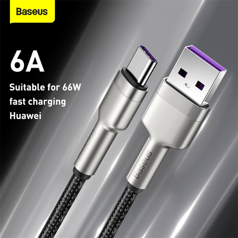 Baseus Cafule Metal Series Type C to USB Cable is suitable for 66W fast charging Huawei
