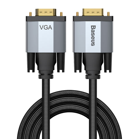 Baseus 1080P 15 Pin VGA Male to VGA Male Cable (2m)