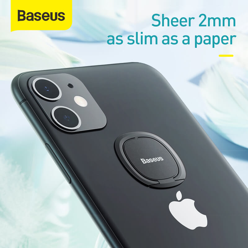 Baseus invisible phone ring holder doesn't shows when attached to phone as it is 2mm as slim as a paper