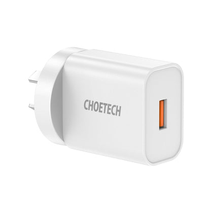 CHOETECH 18W QC3.0 USB Fast Wall Charger Adapter Plug
