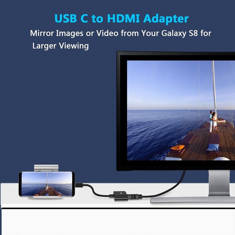 CHOETECH USB C to HDMI Adapter with PD Charging Port (HUB-M03)