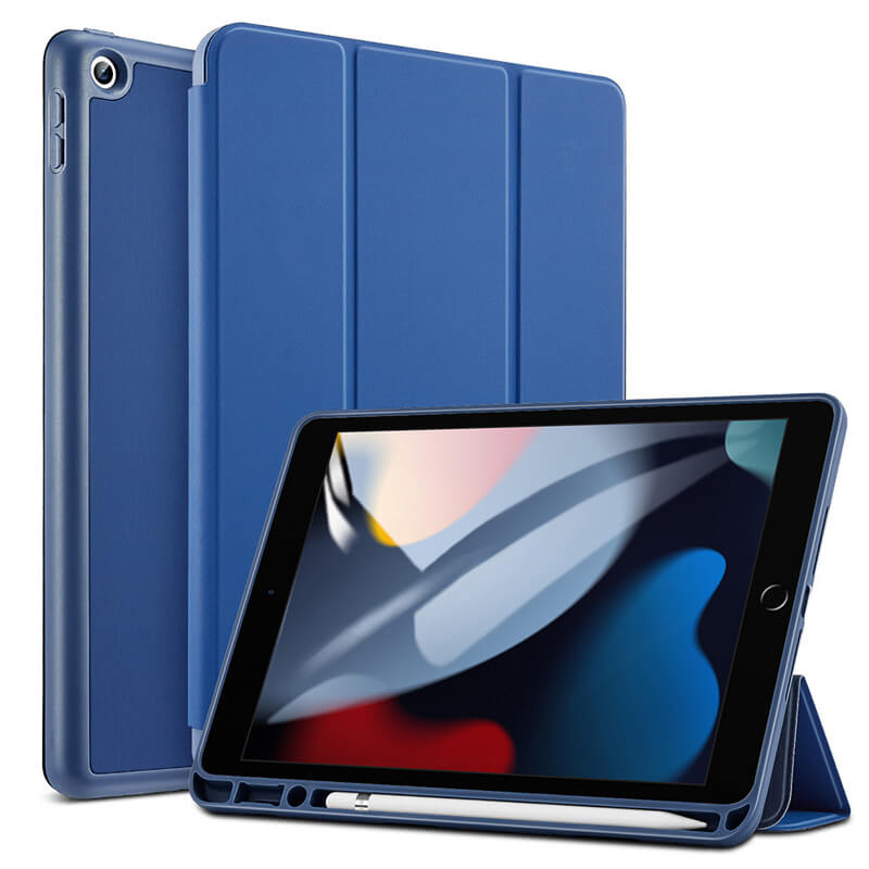 ESR iPad 7/iPad 8/iPad 9 Case (2019, 2020, 2021) | Rebound Pencil Case - Navy Blue