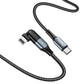 HOCO PD 20W Elbow USB-C to Lightning Charging Cable (1.2m) | U100 Orbit L Shaped Type-C to iPhone Charger Cable