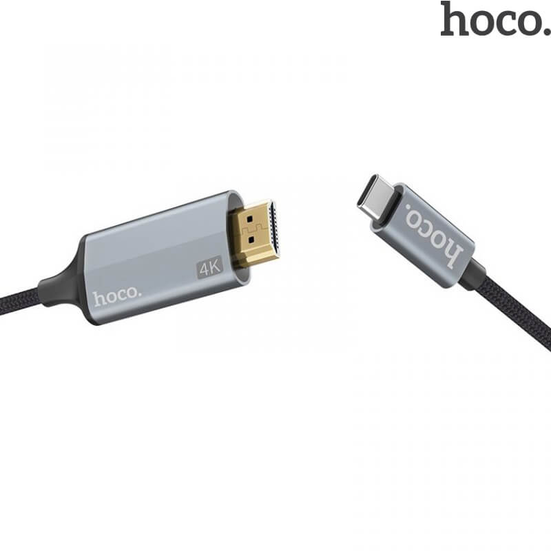 HOCO 1.8M USB C to HDMI Cable | UA13 4K Type C to HDMI Thunderbolt 3 Adapter
