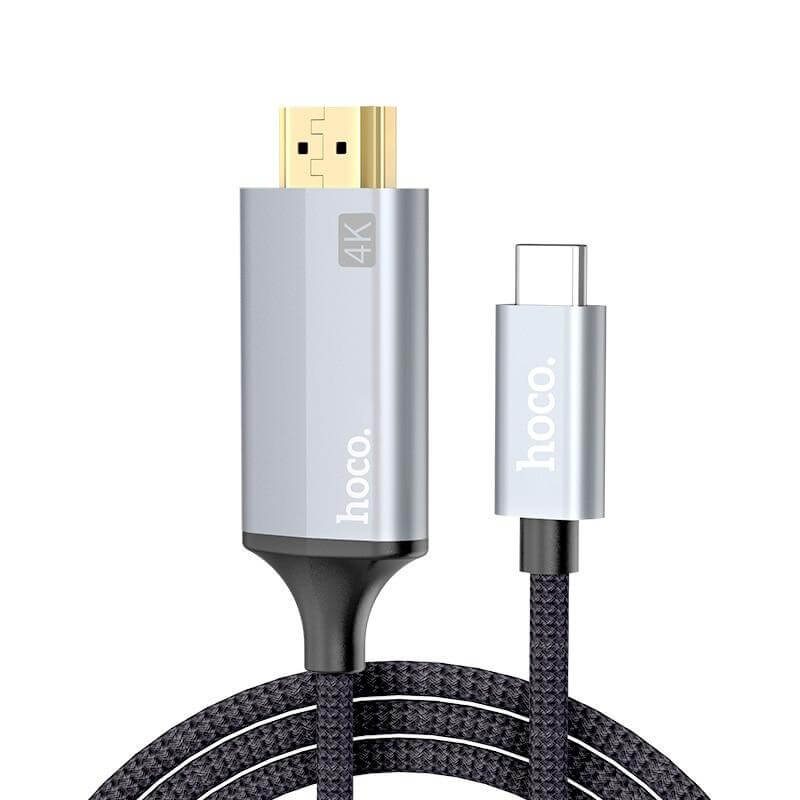 HOCO 1.8M USB C to HDMI Cable | UA13 4K Type C to HDMI Thunderbolt 3 Adapter