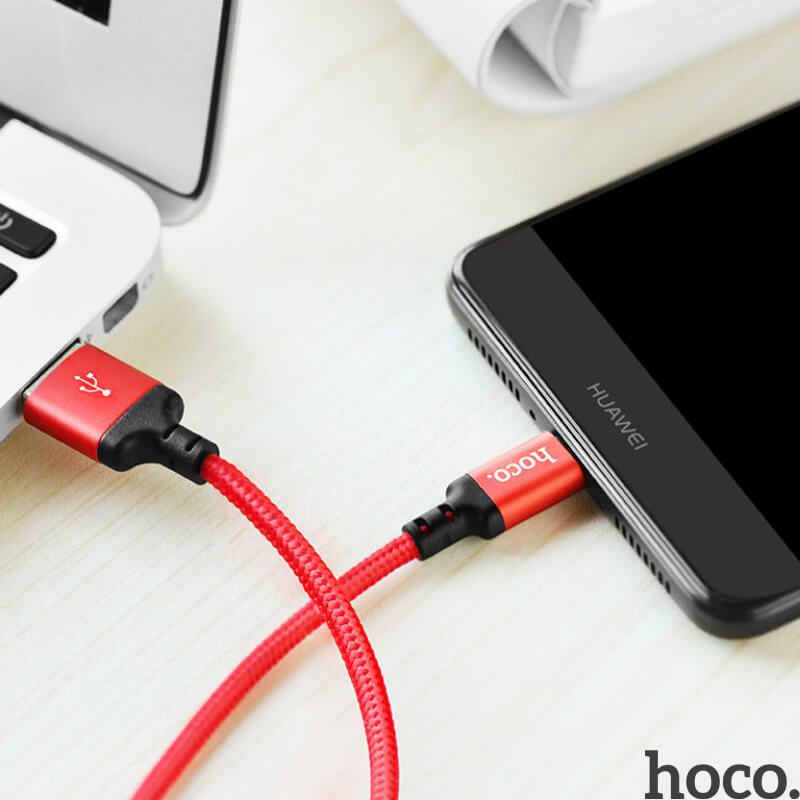 HOCO 1M USB-C Cable (2A) | X14 Times Speed Type-C Charging Cable