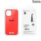 iPhone 13 Pro Max Case | HOCO Pure Silicone Series Red