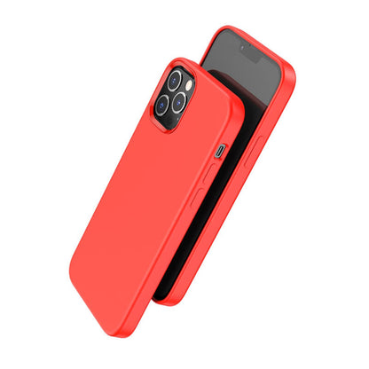 iPhone 13 Pro Case | HOCO Pure Silicone Series Red