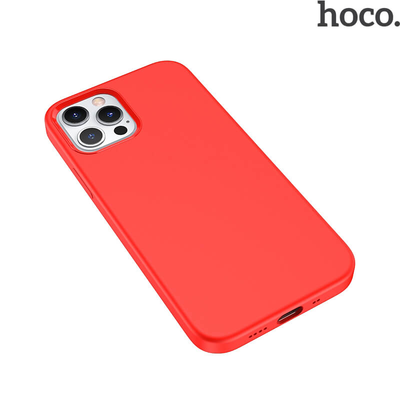 iPhone 13 Pro Case | HOCO Pure Silicone Series Red