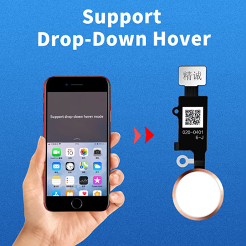 JC iPhone 7/8/7 Plus/8 Plus/SE 2020 Home Button supports drop-down hover